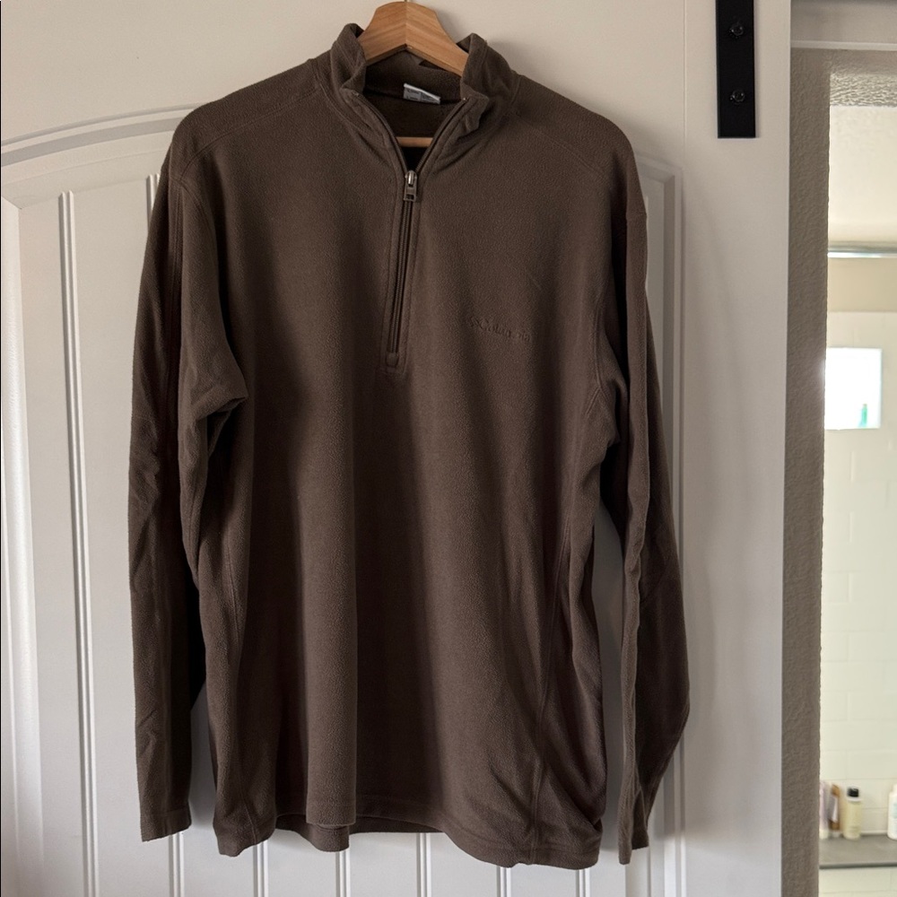 Columbia Men's Zip-Up Sweater in Brown